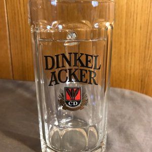 Dinkel Acker Germany Glass Beer Stein Mug 0.5 L Mint Stuttgart